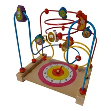 Brinquedo Didático Educativo Aramado Montanha Russa Relógio Cor Colorido Foto mini 4