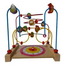 Brinquedo Didático Educativo Aramado Montanha Russa Relógio Cor Colorido Foto mini 2