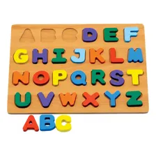Brinquedo Didático Jogo Encaixe De Letras Alfabeto Educativo Foto mini 2