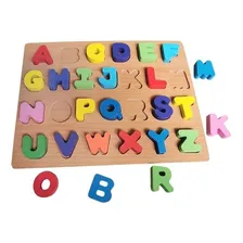 Brinquedo Didático Jogo Encaixe De Letras Alfabeto Educativo Foto mini 1
