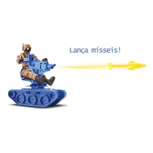 Brinquedo Dinossauro T-rex Vs Humanos C/ Tanque Lança Míssil Foto mini  2