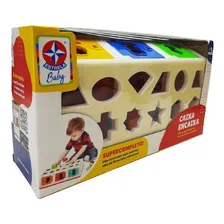 Brinquedo Educativo Caixa Encaixa Peças Criativo Estrela Cor Mista Foto mini 2