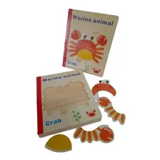 Brinquedo Educativo Com Peças Para Encaixe Livro Com 3 Peças Foto mini 4