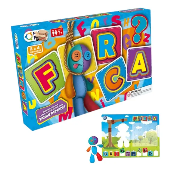Brinquedo Educativo Jogo De Tabuleiro Jogo Da Forca Foto 1