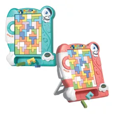 Brinquedo Educativo Jogo Tetris Quebra Cabeça Combinação Foto mini  3