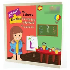 Brinquedo Educativo Libras - Alfabeto Encaixe Foto mini  2