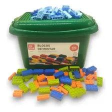 Brinquedo Educativo Mix Blocos De Montar 500 Peças Foto  mini 1
