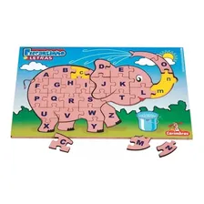 Brinquedo Educativo Quebra-cabeça Elefantinho Das Letras Foto mini 2