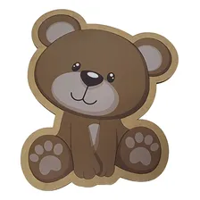 Brinquedo Educativo Quebra Cabeça Urso Madeira Mdf Foto mini 1