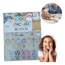Brinquedo Encaixe Tabuleiro Alfabeto Educativo Mdf 26 Pçs Cor Colorido Foto  mini 1