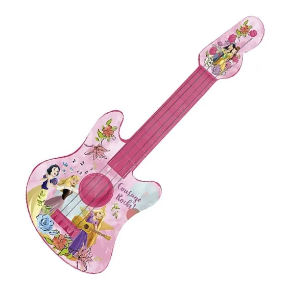 Brinquedo Guitarra Infantil Musical À Corda Disney Princesas Foto 1