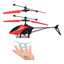 Brinquedo Helicóptero Infantil Drone Sensor Mão Recarregável Cor Vermelho Foto mini 1