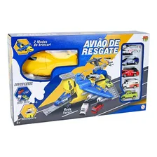 Brinquedo Infantil Aviao De Resgate Com Carrinhos Dm Toys Foto mini 1