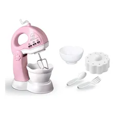 Brinquedo Infantil Cozinha Kit Batedeira New Le Chef Rosa Branco E Rosa Foto mini 2