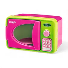 Brinquedo Infantil Cozinha Mini Microondas Forninho Little Chefs Rosa Foto mini 1