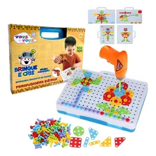 Brinquedo Infantil Monta Desmonta Cenários Com Parafusadeira Cor Colorido Foto mini 1