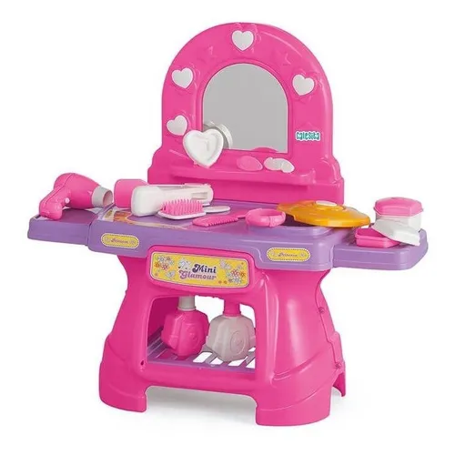 Brinquedo Infantil Penteadeira Menina Tateti Mini Glamour Foto 1
