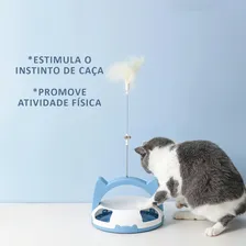 Brinquedo Inteligente Interativo Gatos Guizo Bolinha Pena Cor Rosa Foto mini  3