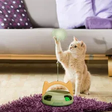 Brinquedo Inteligente Interativo Gatos Guizo Bolinha Pena Cor Rosa Foto mini 4