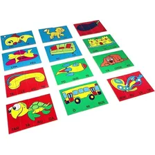 Brinquedo Interativo Jogos Quebra Cabeça Silábico Educativo Pedagógico Carimbras Foto mini 1