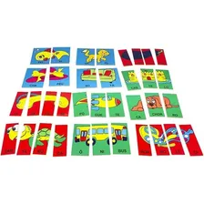 Brinquedo Interativo Jogos Quebra Cabeça Silábico Educativo Pedagógico Carimbras Foto mini 3