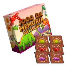 Brinquedo Jogo Da Mem贸ria Dinossauros 24 Pe莽as Mdf Paper Toy Foto mini 2