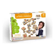 Brinquedo Jogo Educativo Escolar Letras Números Madeira Mdf Foto mini 4