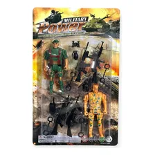 Brinquedo Kit 2 Soldados Militares C/ Acessórios - Vencedor Foto  mini 1