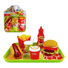 Brinquedo Kit Fast Food Lanchonete Completo Hambúrguer Foto mini 1