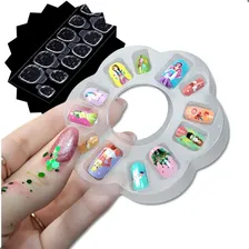 Brinquedo Kit Manicure Unhas Postiça Infantil Decoradas Foto mini  3