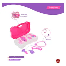 Brinquedo Kit Médico Infantil Maleta Menina Enfermeira Foto mini 3