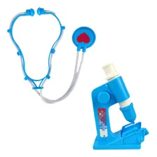 Brinquedo Kit Médico Infantil Medical Center Para Crianças Cor Peq-doutor-azul Foto mini 2