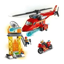 Brinquedo Lego City Helicoptero De Resgate De Bombeiro 60281 Foto mini 3