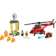 Brinquedo Lego City Helicoptero De Resgate De Bombeiro 60281 Foto mini 2