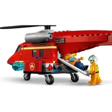 Brinquedo Lego City Helicoptero De Resgate De Bombeiro 60281 Foto mini 4
