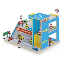 Brinquedo Madeira Car Service Postinho E Garagem Junges 090 Foto mini 4