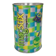 Brinquedo Magnético Fosforecente Magstix 133 Kit 56 Peças Foto mini 1