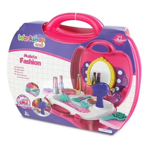 Brinquedo Maleta Fashion Workshop Junior Multikids - Br771 Foto 1