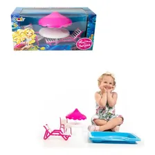 Brinquedo Menina Piscina Boneca Sereia Guarda Sol Cadeiras Foto mini 1