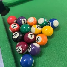 Brinquedo Mesa Sinuca Bolas Taco Jogo De Verdade Foto mini 2