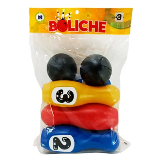 Brinquedo Mini Boliche 6 Pinos 2 Bolas Lembrancinha Diversão Foto 1