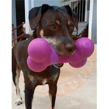 Brinquedo Mordedor Cachorro Borracha Osso Grande Vermelho Foto mini 4