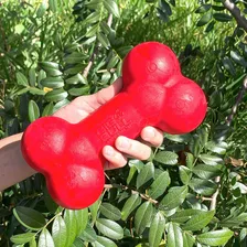 Brinquedo Mordedor Cachorro Borracha Osso Grande Vermelho Foto mini 3