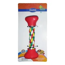 Brinquedo Mordedor Osso Para Cachorro Brincar Dental Bone Cor Vermelho Foto  mini 1