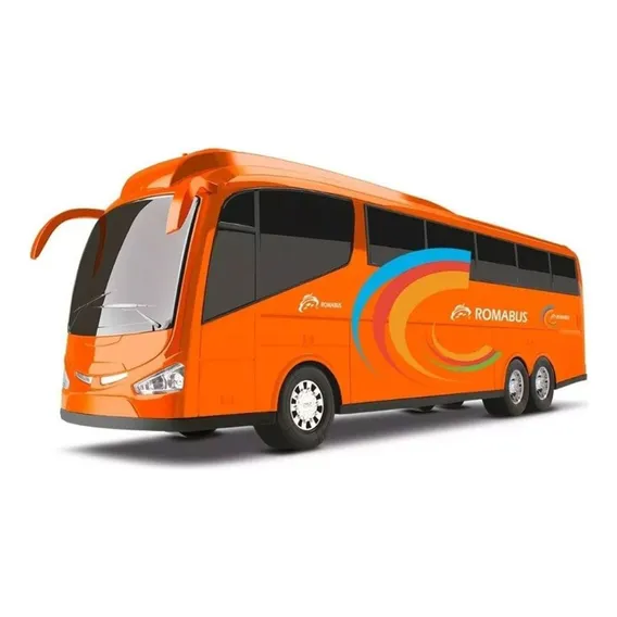 Brinquedo Ônibus Roma Bus Executive 48,5cm Roma Brinquedos Cor Laranja Foto 1