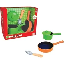 Brinquedo Panelinhas Kit Brink Chef 04 Peças - Brink Model Foto mini 1