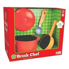 Brinquedo Panelinhas Kit Brink Chef 04 Peças - Brink Model Foto mini 3