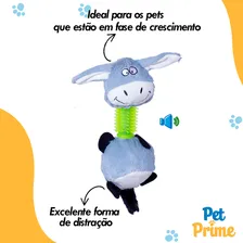 Brinquedo Para Cachorro PelĂșcia Com Mordedor Burrinho Apito Foto mini 4