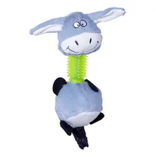 Brinquedo Para Cachorro PelĂșcia Com Mordedor Burrinho Apito Foto mini 1