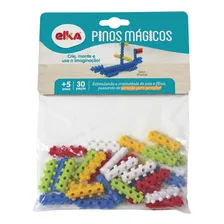 Brinquedo Para Montar Pinos Magicos 60 Pecas - Elka Foto mini 1